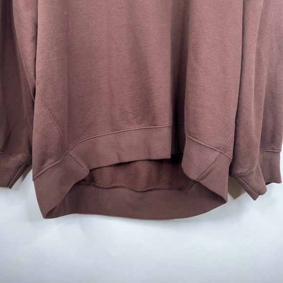 Beyond Yoga Oversized Sweatshirt Brown Espresso Luxe Fleece Soft Neutral XL - Picture 4 of 11